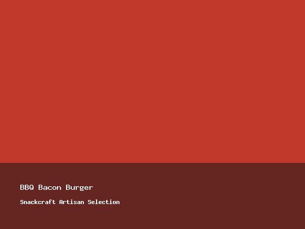 Smoky BBQ Bacon Burger