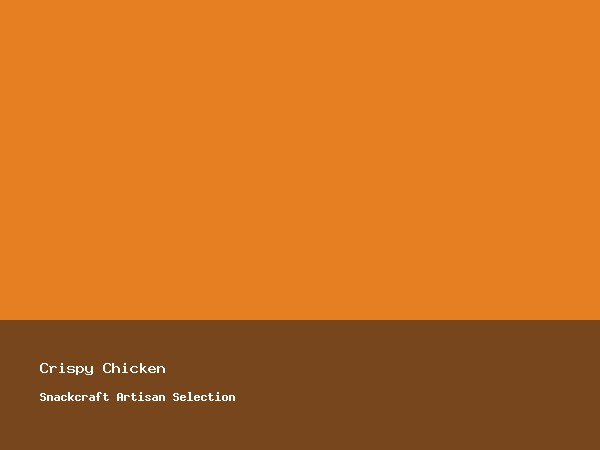 Crispy Chicken Burger
