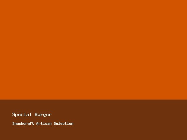 Snackcraft Special Burger